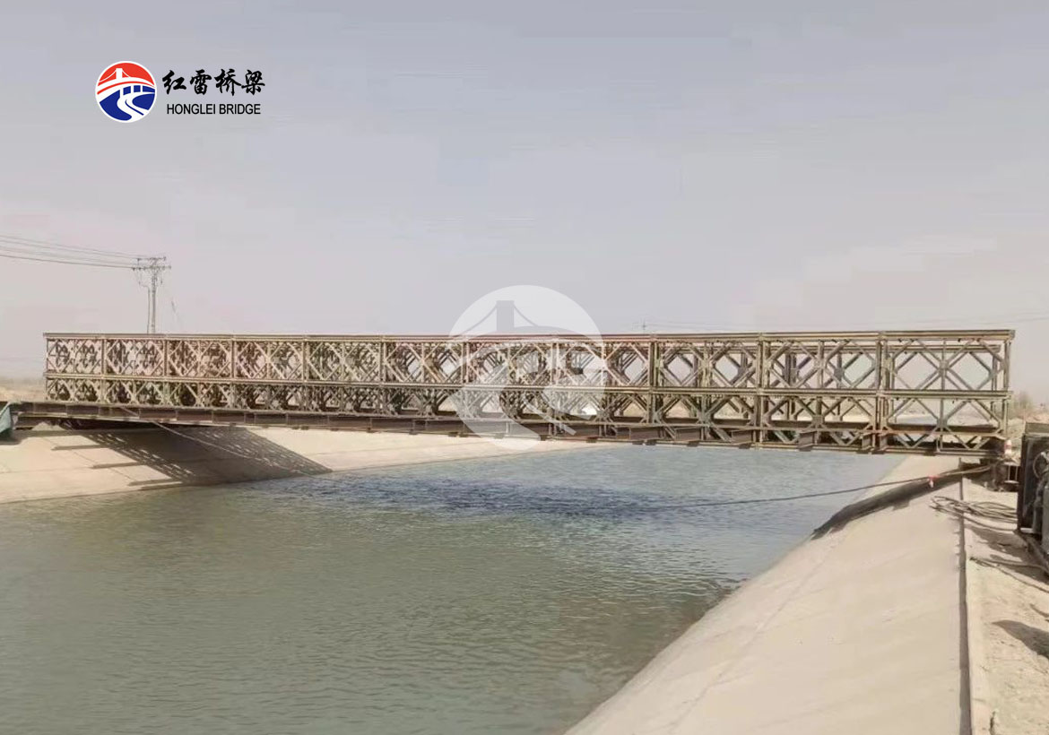 G3036阿克蘇至阿拉爾高速公路項(xiàng)目鋼便橋完工