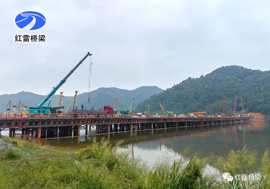 珠肇高鐵江機段JJZQ-6標孔堂水庫鋼便橋、鋼平臺
